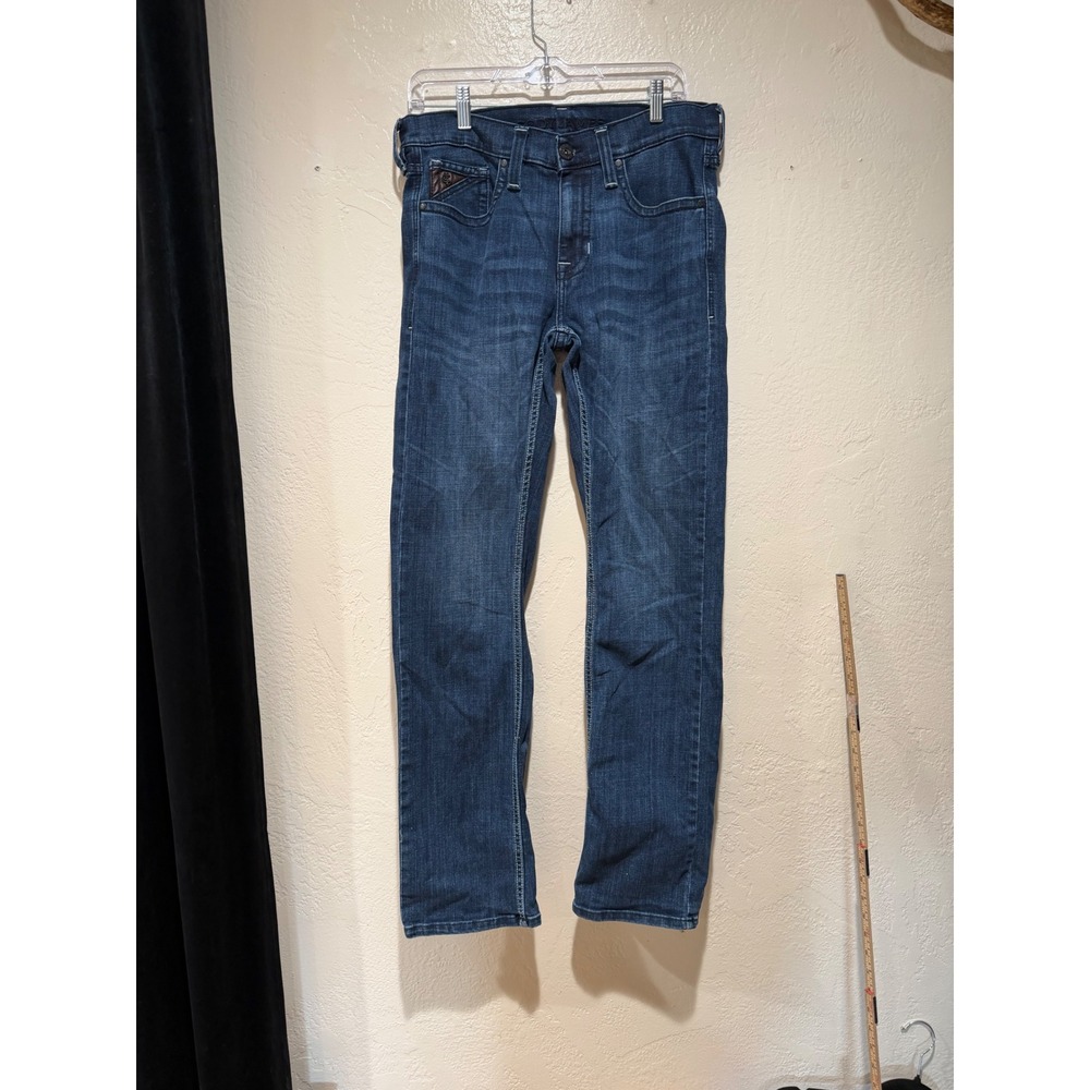 Cody James Core Mens Slim Straight Leg Jeans Dark Wash Blue 31W x 34L Stretch